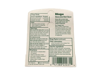 Blistex Medicated Lip Balm, SPF 15,