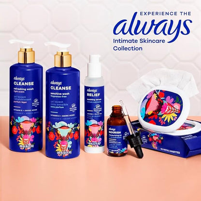 Always Nourish Moisturizing Oil for Intimate Skin, Helps Nourish Dry, Irritated Intimate Skin, Fragrance-Free, 30 mL