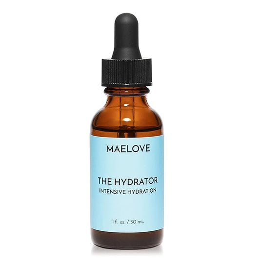 MAELOVE Hydrator Hyaluronic Acid Serum w/Vitamin B5, Lightweight & Non Greasy Formula w/Panthenol & Resveratrol for Ultimate Hydration & Youthful Dewy Glow, Reduces Fine Lines & Wrinkles, USA Made