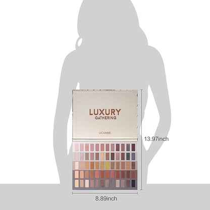 UCANBE 60 Colors Naked Eyeshadow Palette, Warm Neutral