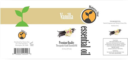 Vanilla Essential Oil (Bulk 16oz) Therapeutic Grade for Aromatherapy, Diffuser, Soap Making, Candles