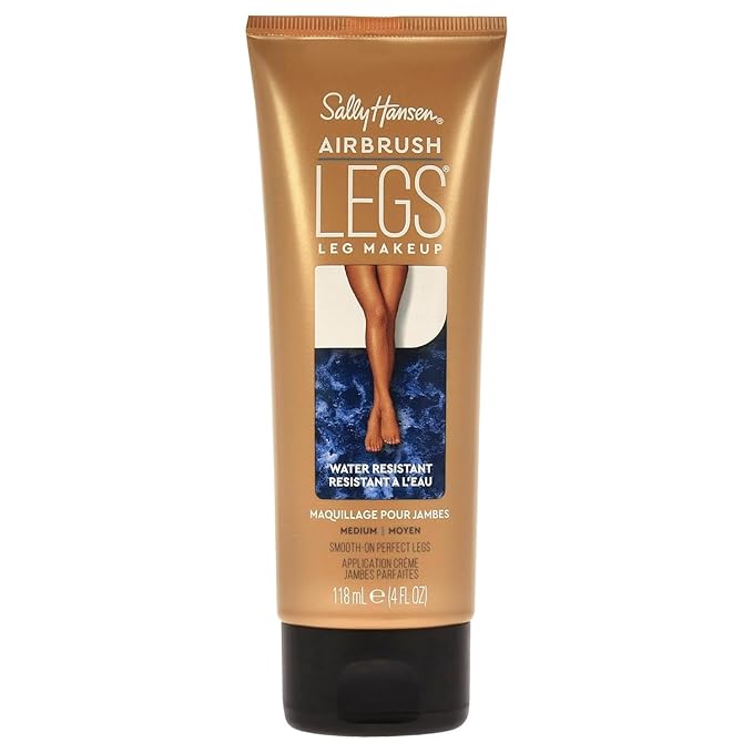 Sally Hansen Airbrush Legs®, Leg Makeup, Medium, Easy Application, Flawless Looking Legs, Water Resistant, Transfer Proof Lotion