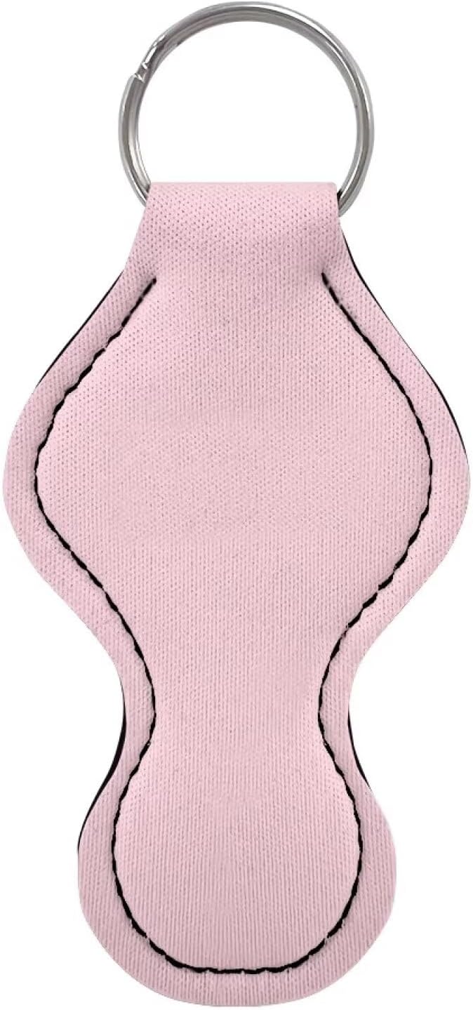 Chapstick Holder Keychain for Lipstick Lip Girls
