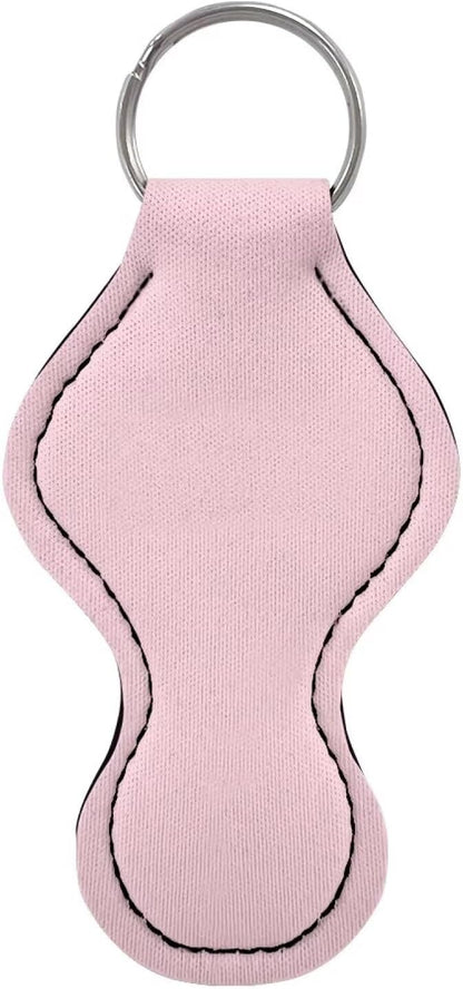 Chapstick Holder Keychain for Lipstick Lip Girls