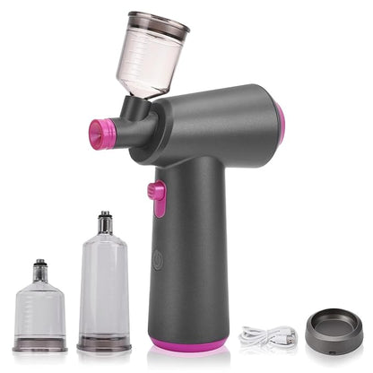 Spray Tan Machine, Portable Spray Tanning Gun Machine with Brushless Motor, Rechargeable HVLP Airbrush Spray with 100ml Cup for Beach Tan, Mobile Tan, Self Tan, Outdoor Tan, Home Tan, Salon