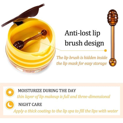 4 PCS Bee Lip Balm Honey Exfoliator