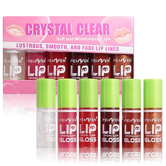 6 Color Lip Oil, Big Brush Head Hydrating Big