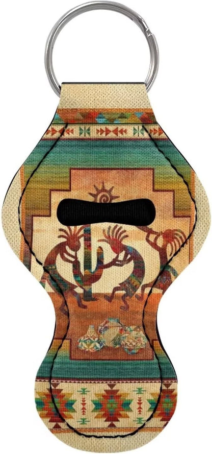 Chapstick Holder Keychain for Lipstick Lip Girls