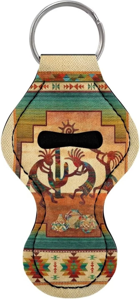 Chapstick Holder Keychain for Lipstick Lip Girls