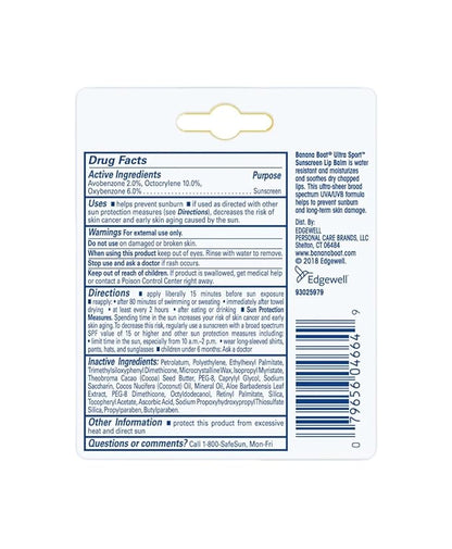 Banana Boat Sport Performance Sunscreen Lip Balm SPF 50 0.15 oz (Pack of 4)