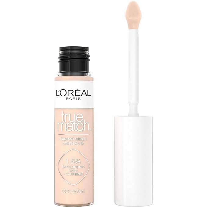 L’Oréal Paris True Match Radiant Serum Concealer, Brightening Caffeine, N2, 0.33 Oz
