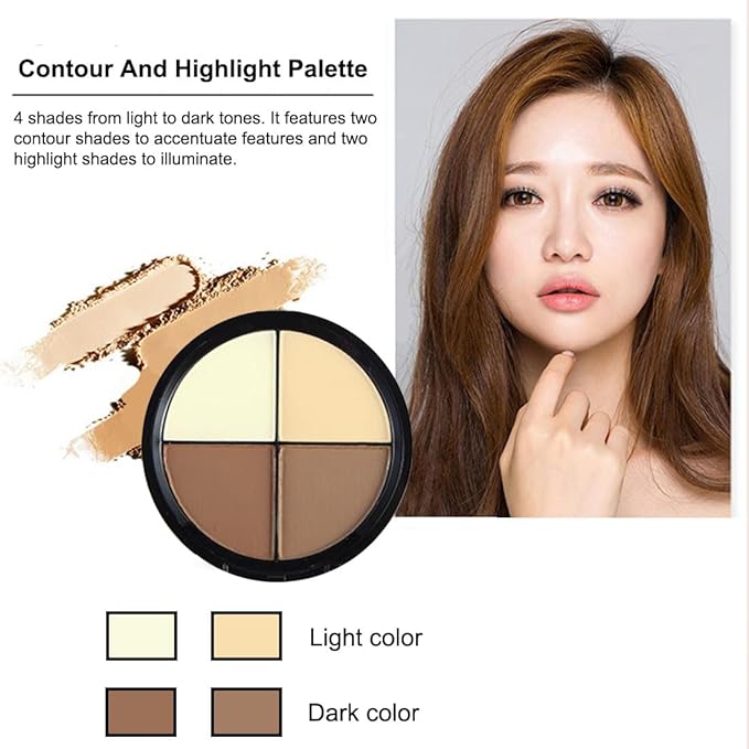 Contour and Highlight Palette Powder Contour Kit Concealing,