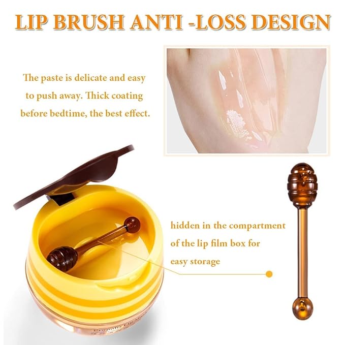 Lip Balm Honey Pot,Vitamin E Hydrating Lines