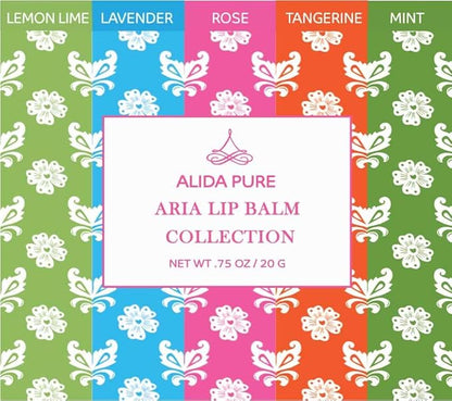 Aria Lip Balm Collection, Vegan Lip Lips,