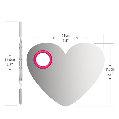 Luxspire Makeup Mixing Palette, Stainless Steel Cosmetics Makeup