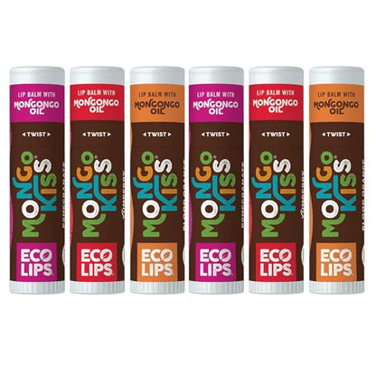 Mongo Kiss Organic Lip Balm 6-Pack Blood