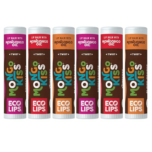 Mongo Kiss Organic Lip Balm 6-Pack Blood