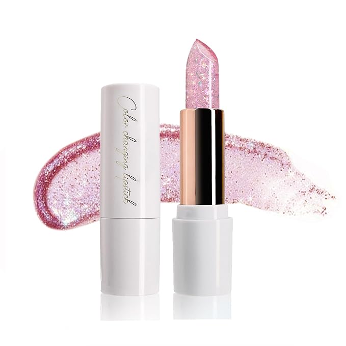 Pink Shimmer Lipstick, Ph Mood Magic Lipstick(3#)
