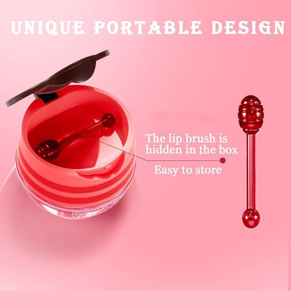 Bee Lip Balm Honey Pot, 4 Exfoliator