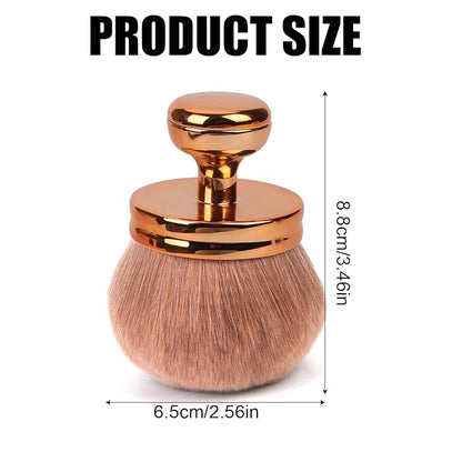 Large Self Tanning Brush, Oval Body Makeup Brush with Wide Brush Head Self Tanner Brush Applicator Sunscreen Brush for Makeup Legs Arms Face Body (Rose Gold)