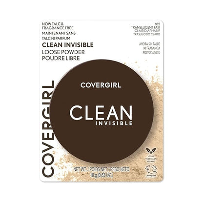 COVERGIRL Clean Invisible Loose Powder - Loose Powder, (0.63 oz) 20g