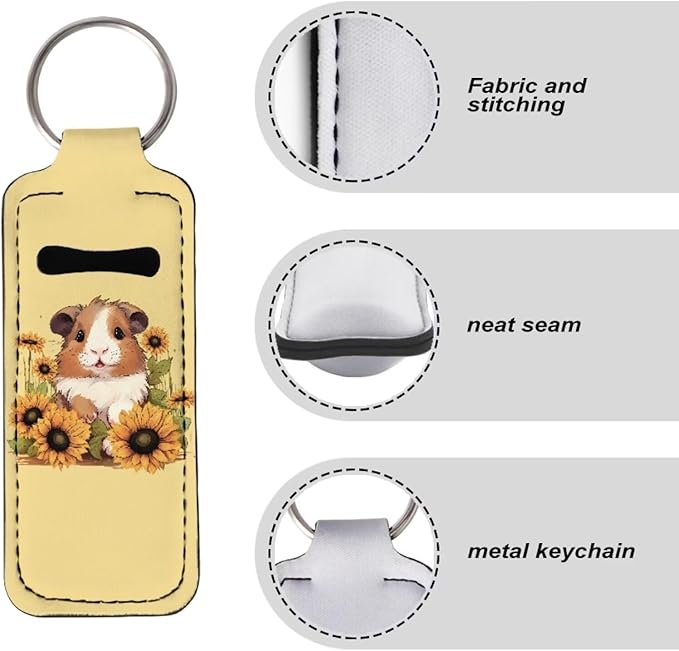 Sunflower Guinea Pig Print Lip Balm