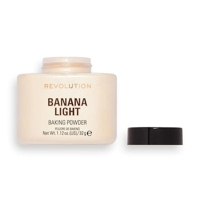 Revolution Beauty, Loose Baking Powder, Makeup Setting Powder, Banana Light, 1.13 Oz