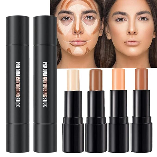 4 Colors Cream Contour Sticks Makeup Kit, Primer