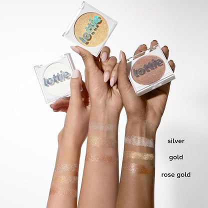 Diamond Bounce Highlighter in Frosted, Ultra-fine Gel-powder Highlighter Iridescent Highlight