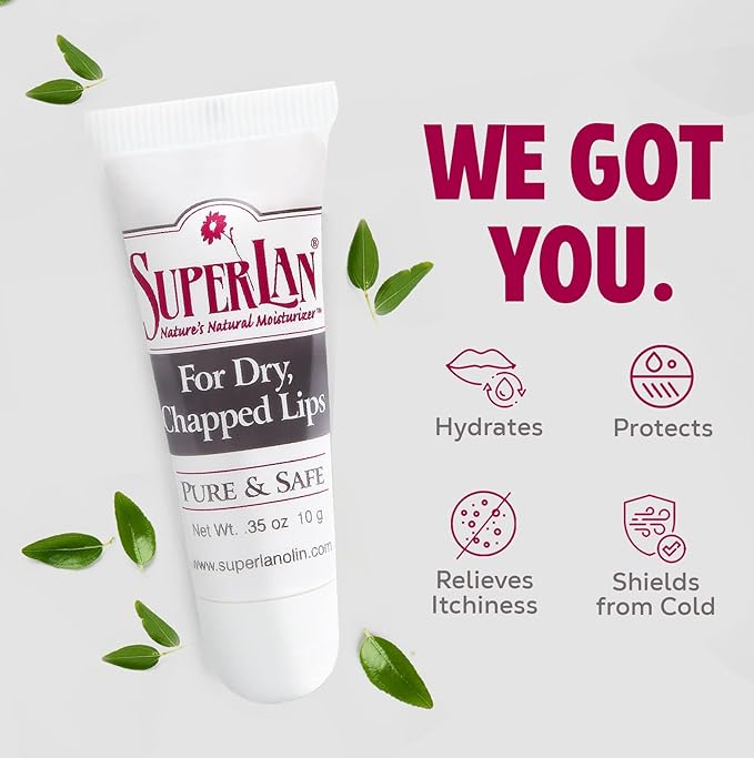 Organic Lanolin Lip Balm - Natural