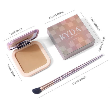 KYDA Face Sculpting Contour Palette, Natural Shimmer Smooth