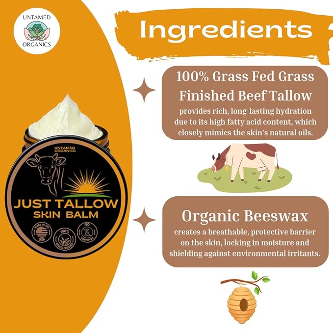 Untamed Organics Just Tallow 100% Grass-Fed