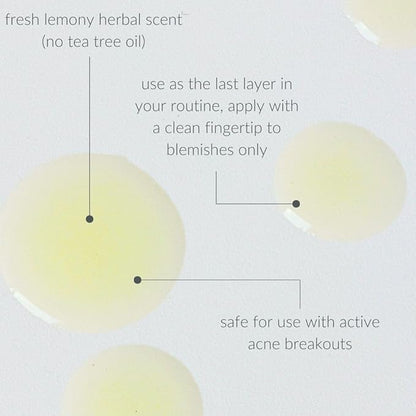 Osmia Skincare - Natural Spotless Blemish Facial Oil | Evening Primrose, Lavender, Cajeput, + Lemon Oils | Clarify, Cleanse | Clean Beauty For Healthy Skin (0.13 fl oz | 4 ml)