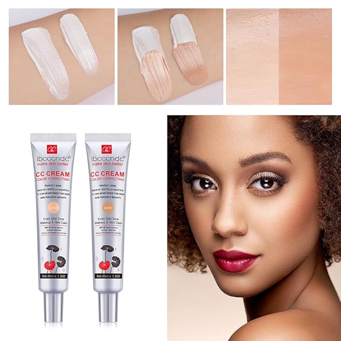 Color Correcting CC Cream,Invisible Pores Cream Foundation And