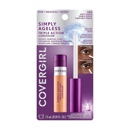 COVERGIRL Simply Ageless Triple Action Concealer, Soft Sable, of 1