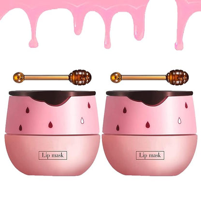 2 Pack Strawberry Lip Sleeping Mask,Plumping