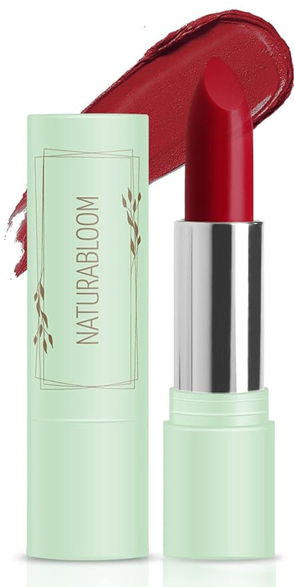 Vegan Lipstick (Poppy) - Sensational One-Stroke Long Lasting Lipstick from Natural Oils & Butters Full-Coverage Lip Color with Shea Butter & Coconut Extact - Premium Hydrating Lipsticks
