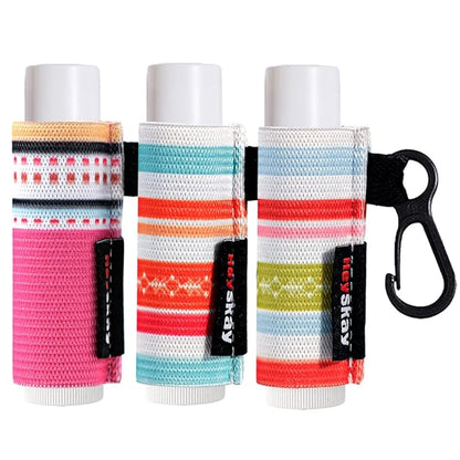 3PCS Lip Balm Holder Keychain Lipstick