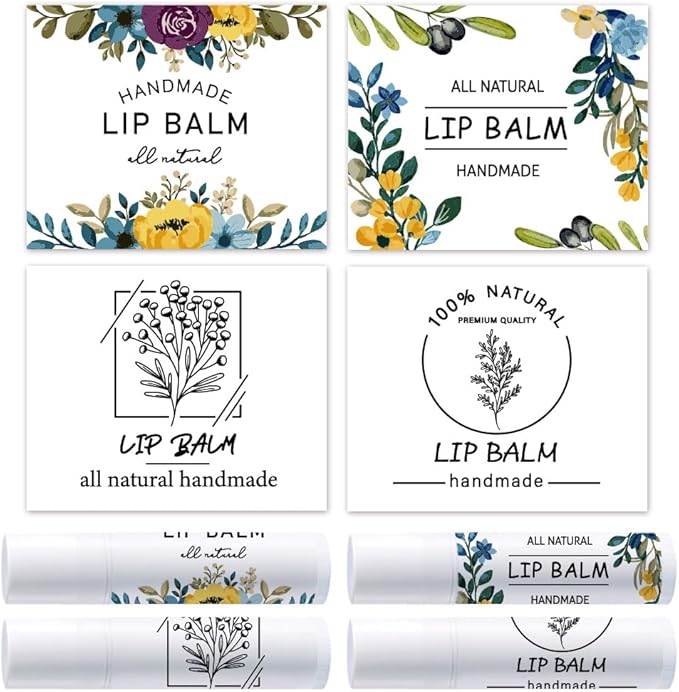 OLYCRAFT 100Pcs 4 Styles Lipstick Tag Wrapping