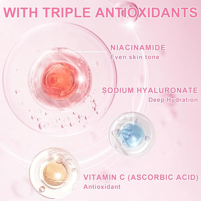 5Pcs Skin Care Set Sakura Women Beauty Gift Sets Korean Skin Care Kit with Cleanser, Face Serum, Face Cream,Toner,Eye Cream, Mud Mask - Skin Care Routine Kit for Women (Sakura)