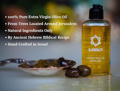 Holy Anointing Oil from Israel, Holy Spiritual Oils Bottles from Jerusalem Blessed, Handmade with Natural Ingredients and Blessed for Wedding Ceremony, Religious Use, 8.45 Fl Oz