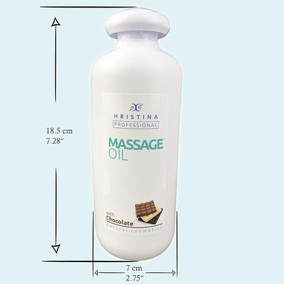 Chocolate Massage Oil For Body Relaxing Massage And Skin Care | Natural-based Blend Of Grapeseed And Avocado Oils, Infused With Dark Chocolate Scent | Natural Massage Lotion for Massage Therapy, 500ml