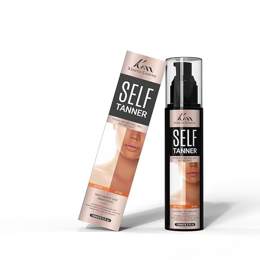 Self Tanner Tanning Lotion - Self Tanning Lotion for Body - Clean with Natural and Organic Ingredients Sunless Tanning Lotion Self Tanner For Fake Tan & Quick Tan, Medium to Dark