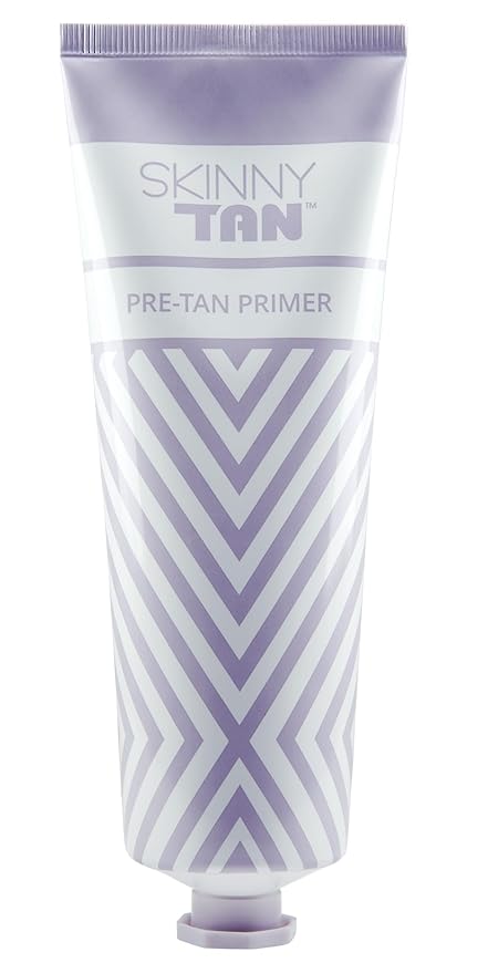 SkinnyTan Pre-Tan Primer - Skin Exfoliator for Body - Natural Skin Exfoliant - Gentle Apricot Seed Powder - Leaves Skin Brighter, Smoother - 4.2 oz