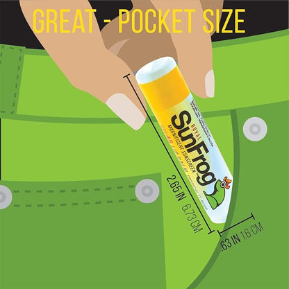 Royal SunFrog | 2-Pack Tropical Lip Balm with SPF 45 Sun Protection | Protects, Soothes, and Moisturizes with Vitamin E and Sunscreen (0.15oz/4.25g Per Stick)