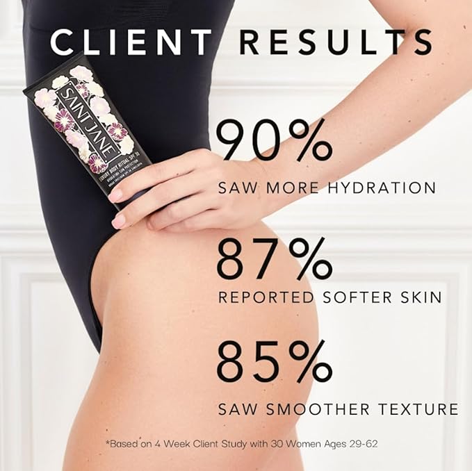 SAINT JANE - Body Sun Ritual - Skin Smoothing SPF 30 Mineral Sunscreen | Luxury, Floral-Infused, Clean Skincare (4 oz | 120 ml)