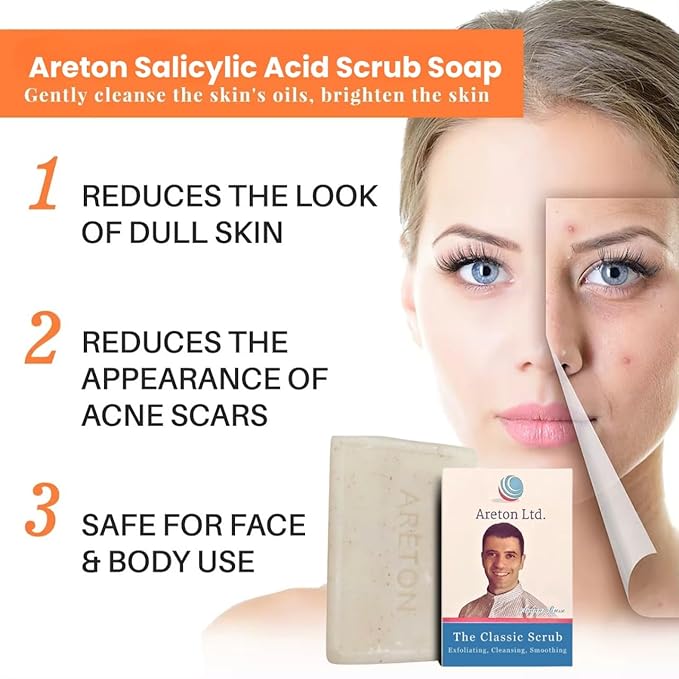 Salicylic Acid Scrub Soap with Niacinamide,