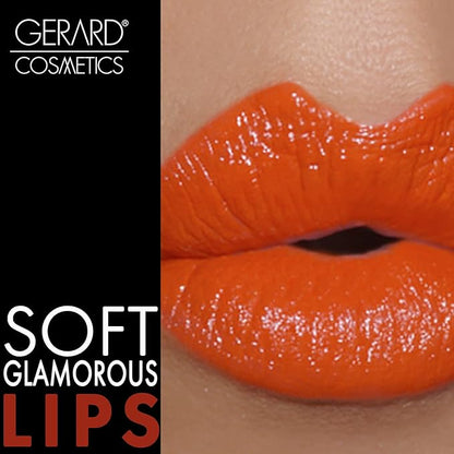 Gerard Cosmetics Lipstick Mai Tai | Orange Lipstick with Luxe Satin Finish | Highly Pigmented, Smooth Formula with Hydrating Ingredients | Long Lasting | Cruelty Free & Made in USA