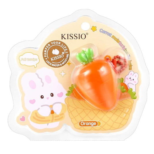 KISSIO Lip Balm,Carrot Lip Balm,Lip Care oz(03#Carrot)