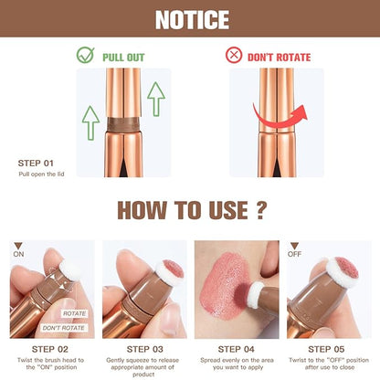 MEICOLY Liquid Highlighter Beauty Wand,Highlight Stick with Cushion